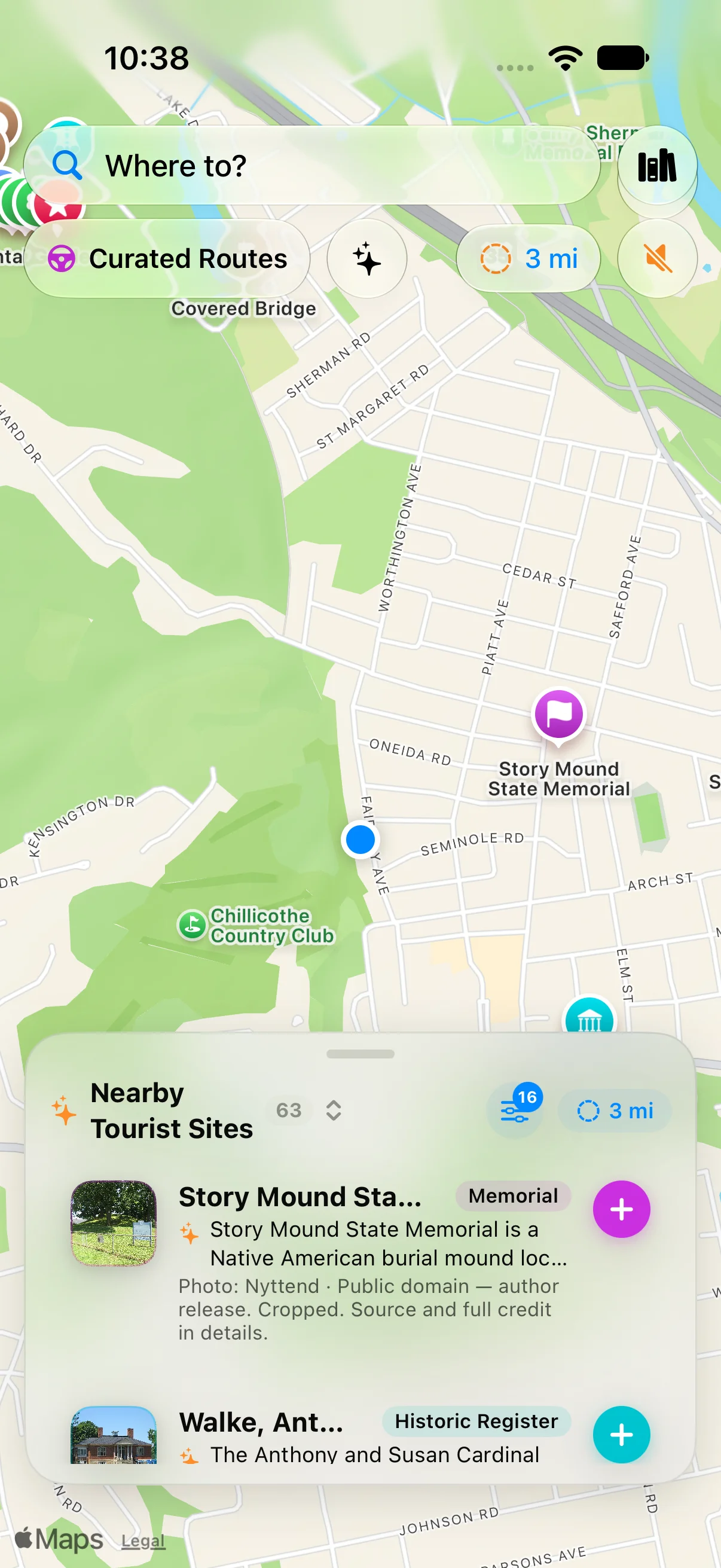 Discover nearby places