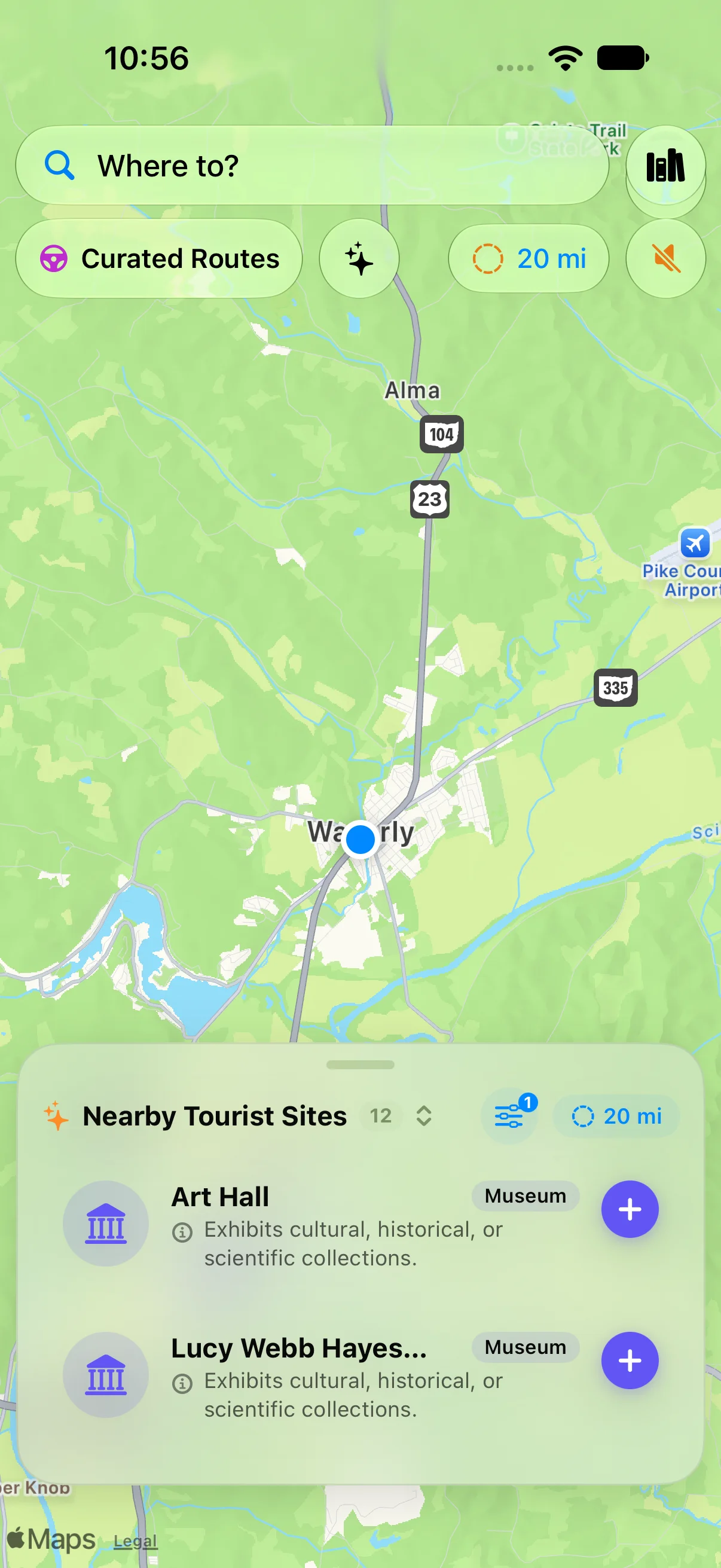 Find nearby museums